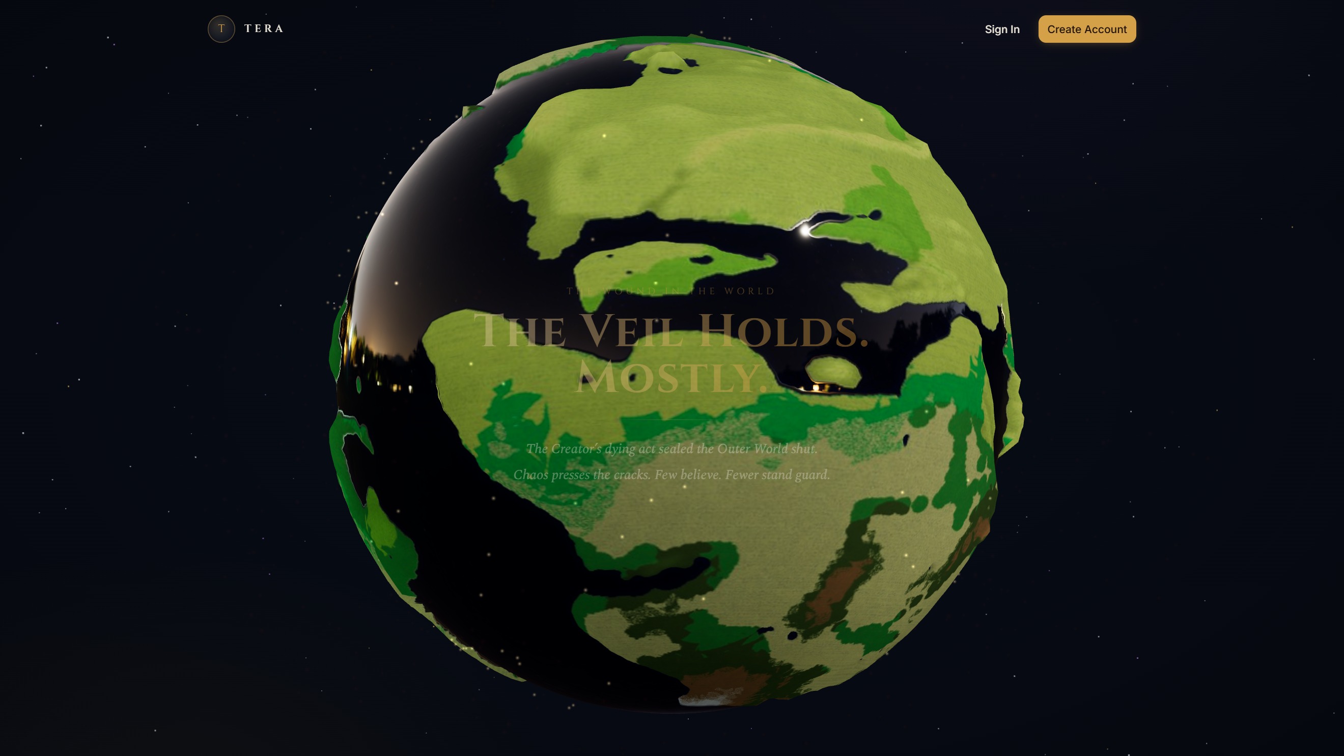 World globe view